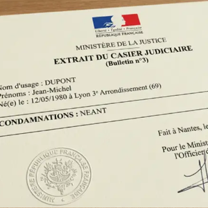 Traduction Casier judiciaire